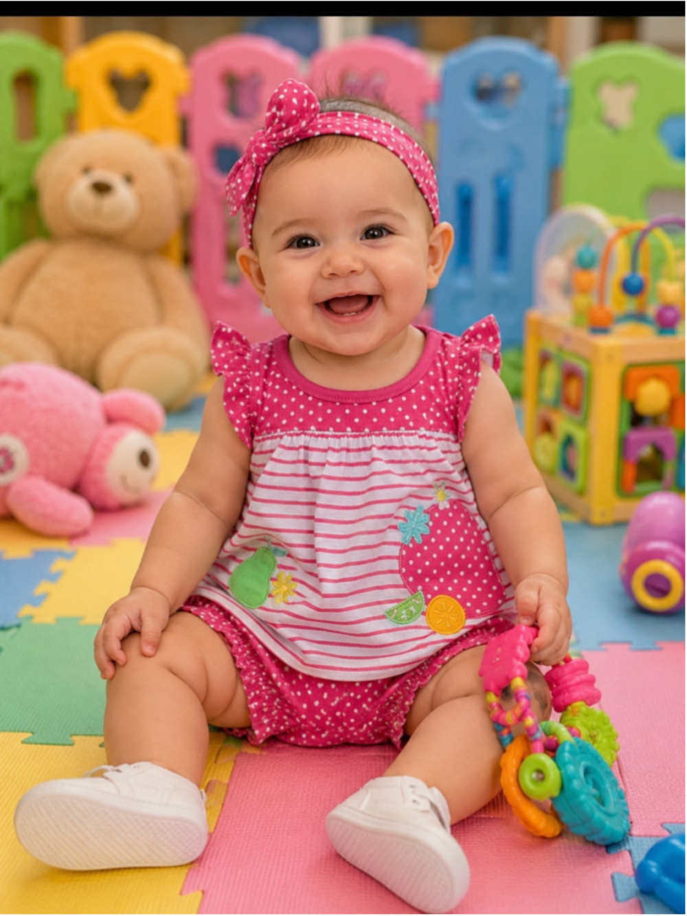 Baby DDG Darling Matching Set 0-3 Months Pink White